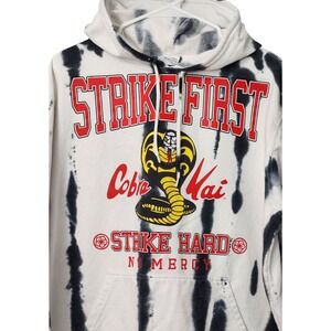 COBRA KAI The KARATE Kid Movie NETFLIX Series Tie Dye Hooded Hoodie Sweatshirt L